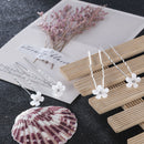 5x Flower Hair Pins Clips Crystal Barrette Hairpin U-shape Stick Wedding Jewelry