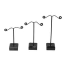 Metal Acrylic Black Jewelry Earring Display Stand Rack Tree Holder show