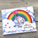 Rainbow Clouds Metal Cutting Dies Stencil Scrapbooking Craft Making Embossing