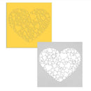 Plastic Cake Foam Spray Template Barista Stencils Decoration Tool Garland M I7N6