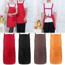 2Color Adjustable Restaurant Chef Bib Cooking Baking Apron With Pocket