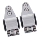 2x Stainless Steel Jaw Slide Boat Bimini Top Fitting for 20-22-25mm Pipe