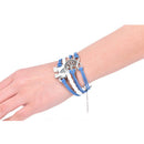 Retro Infinity Elephant Digit Leather Rope  Wishing Trees Charm Bracelet JR