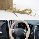 New Universal PU Leather Car Steering Wheel Cover 38cm With Needles and Thread