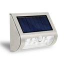 Stainless Steel  Solar Power PIR Motion Sensor Wall Light  Garden Lamp