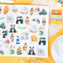 46pcs Colorful Life DIY Diary Album Stickers Paper Labels Gifts Packaging  OZ
