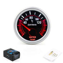 52mm White LED Water Temperature Temp Gauge Meter with Sensor Smoke Face T Hj Bj