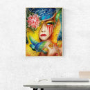5D DIY Full Drill Diamond Painting Flowers Girl Cross Stitch Embroidery Kit
