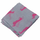 Sausage Dachshund Dog Animal Ladies Scarf Shawl Soft Feel 180 x 90cm White L8O8