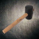 Lightweight Double Faced Mallet Wooden Shaft Handle Rubber Hammer sdf YZY
