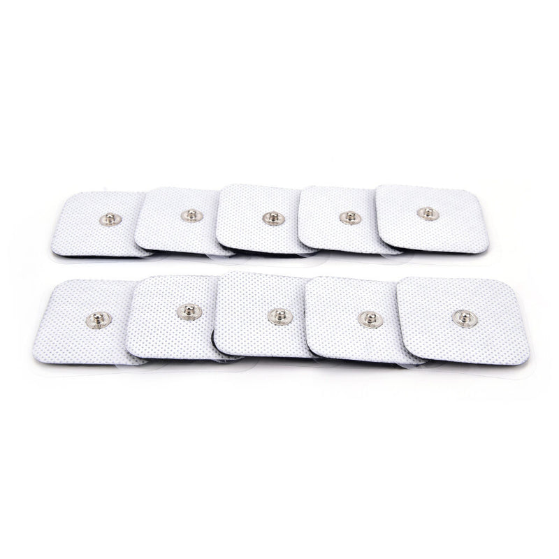 10x Silicone Gel Tens Units Electrode Replacement Pads For Massagers PracticalMO