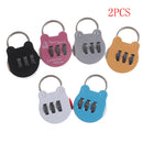 2pcs Cartoon Mini Digital Briefcase Password Padlock Luggage Gym Lock Gw