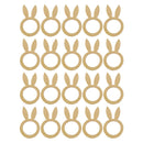 20Pcs Wood Napkin Ring Party Serviette Holder Wedding Rack Decor Decoration