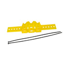 Exhaust Muffler Pipe Heat Guard Cover 38.8cm w/ Locking Ties for ATV Quad Yellow