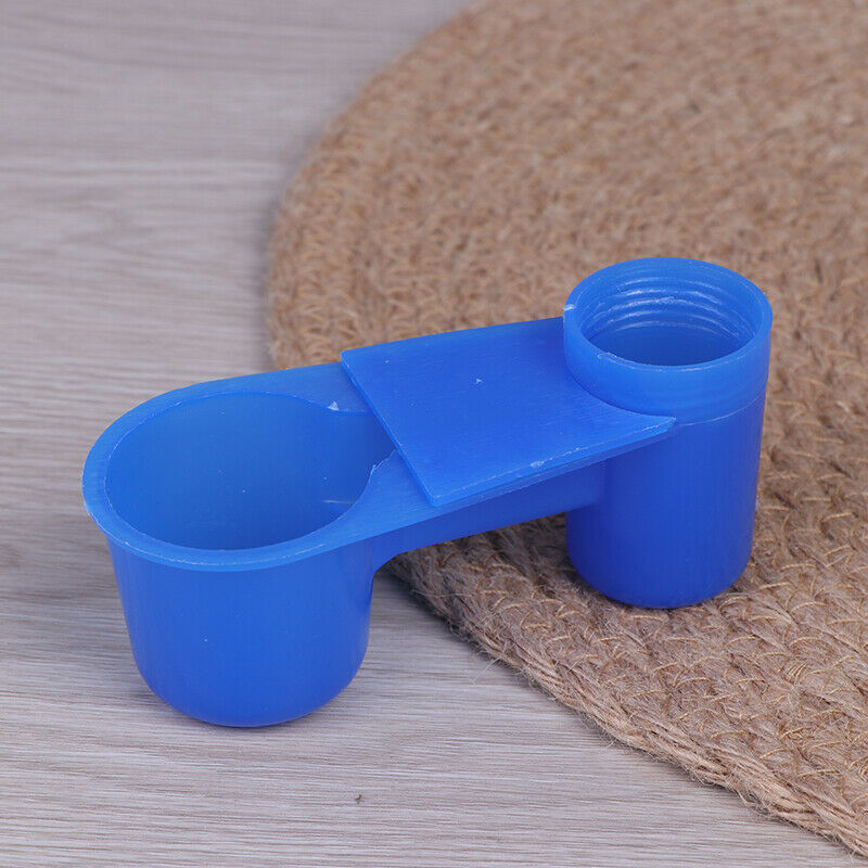 1PC Bird Drinker Double mouth drinker Drinking cup feeding trough Water bowl 3C