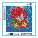 5D DIY Full Drill Diamond Painting Red Rose Cross Stitch Mosaic (30x30cm)