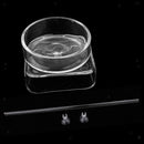 2Pcs Aquarium Fish Tank Glass Shrimp Food Dish with Acrylic Feeding Tube 40cm