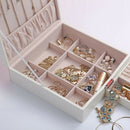 Casegrace Lady Pu Leather Jewelry Box Storage Box Ring Display Case Portabl