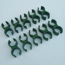 80x Green Plastic Connector Flower Rattan Plastic Universal Flower Rattan Buckle