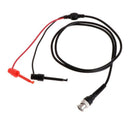 Black Red P1020 BNC Male Plug Q9 To Dual Hook Clip Probe Test Lead Cable Tube