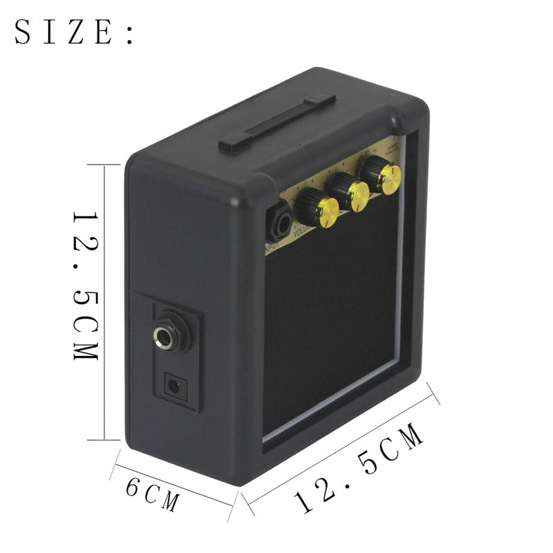 3 Watt Acoustic Guitar Amplifier 12.5x6x12.5cm Speakers