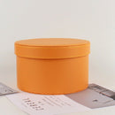 Pudding Leather Round Box Flower Arrangement Gift Box Bride Gift Box Round  F9N9
