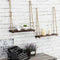 6pcs Decorative Hanging Wall Mounted Shelves Garden Hanging Shelves Decor