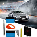 Car Vinyl Wrap Tools Felt Squeegee Carbon Fiber Blade Window Tint Kit F0Z7 F8C1