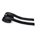 2X Bike Cycling Road Bike Carbon Fiber Handlebar Tape Wrap + 2 Bar Plug black M&