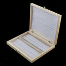 Microscope Slide Storage Wooden Box Specimen Holding 100 Pieces Storage Case