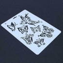 DIY Butterfly Ruler Template Photo Album Hollow Stencils Decor Drawing Tool