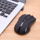 X50 2.4G Wireless Optical Gaming Mouse 2,400 DPI for Laptop PC (Black)