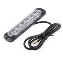 2pcs 6 LED Emergency Beacon Light Bar Hazard Strobe