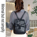 Fashion PU Leather Women Backpack Weave Tassel Travel School Shoulder Bags