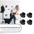 4x Electric Guitar Speed Volume Tone Control Knob Cap for EPI LP (Black) A