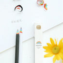 2 Pcs Rainbow Drawing Painting Pencils Pencil Stationery Tool