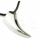 Pretty Mens Wolfs-zahn Stainless Steel Wolf Hals-kette Men leathe Synthetic C1M8
