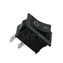 Black White On/Off Rectangle Rocker Switch Car Boat Button KCD1-2Pin 250V 3A New