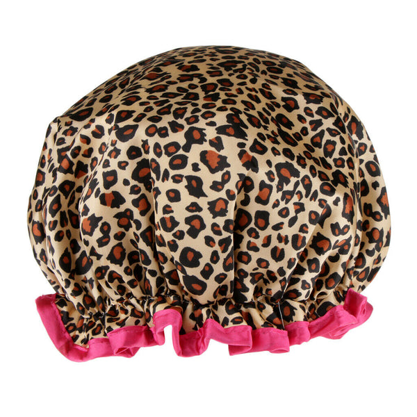 Waterproof Women Shower Caps Bathing Bath Hat Elastic Hair Cover Head Cap #6