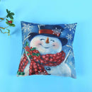 Christmas Snowman Cotton Linen Throw Pillow Case Cushion Home Sofa Decor(1)