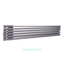 6 pieces Shank 1/4 inch S2 alloy steel 150mm Long Magnetic Hex Screwdriver Bits