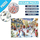 Christmas Snowy Home Large Jigsaw Puzzle Game Toys-1000 Piece Jigsaw Puzzles NEW