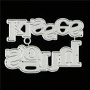 Hugs Kisses Alphabet Metal Cutting Dies For DIY Scrapbooking Album Paper Cards Z