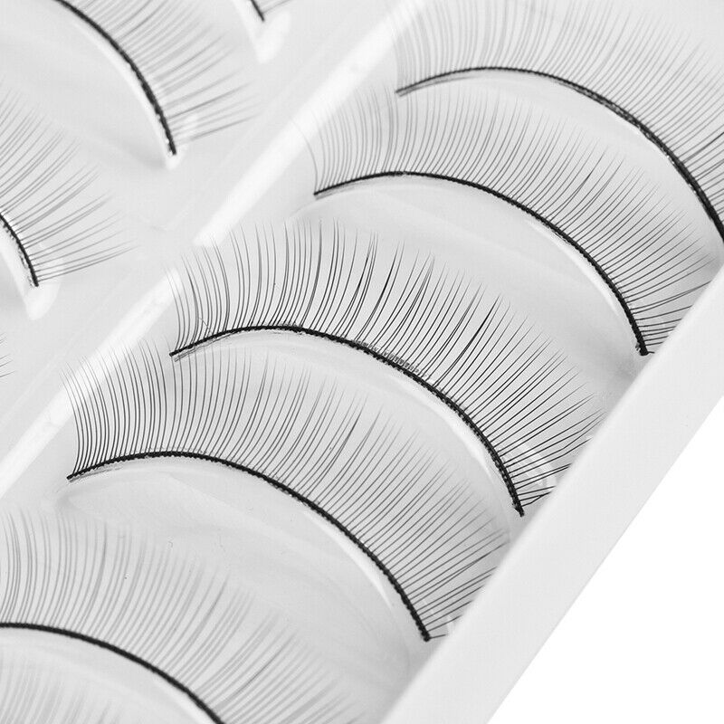 10 Pairs/Set False Eyelashes Handmade Training Lashes For Beginners Teachin B8L2