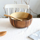 Salad Bowl Practical Durable Wooden Simple Storage Holder Kitchen Bowl CutlY Hn