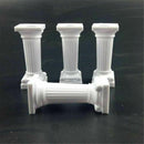 8Pcs/Set White Small+Large Plastic Cake Pillars,Wedding Cake Pillars Stand, G7F2