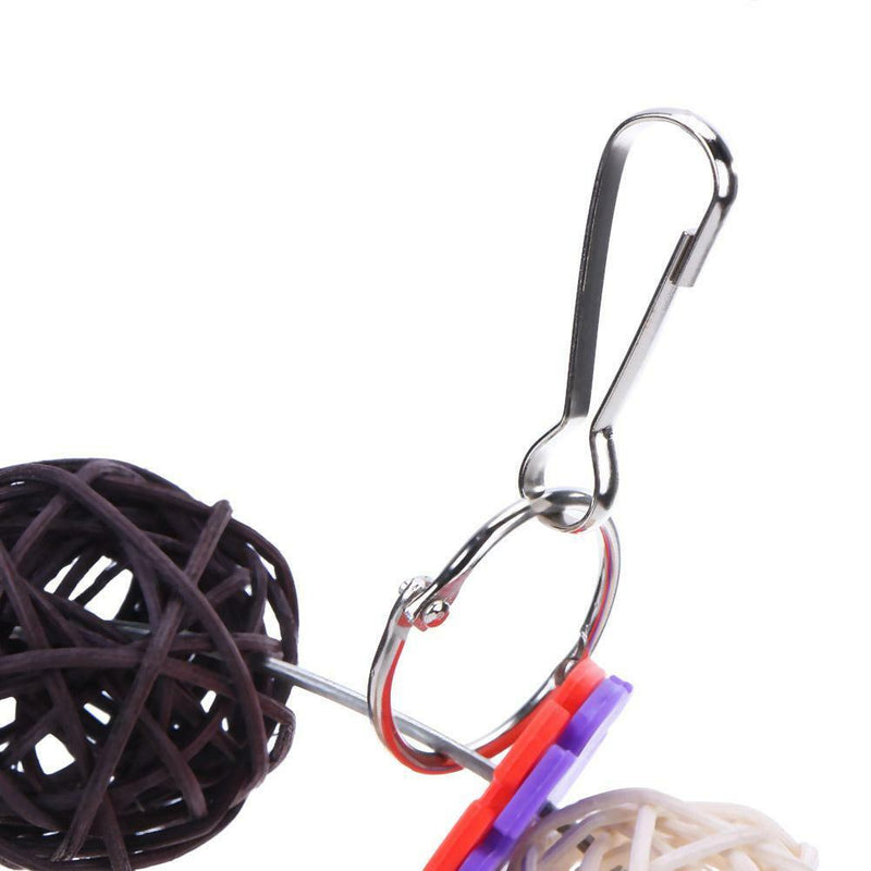 Parrot Toys Bell Vine Balls Bird Bite Climb Chewing Cage Swing Hanging Decor