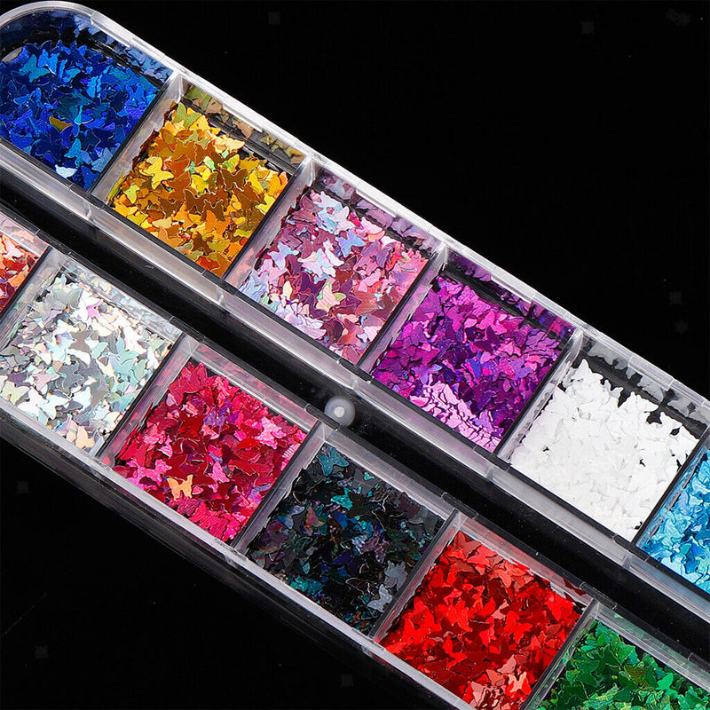 Crafts Nail Sequins Paillettes Iridescent Flakes Nails Art Supplies Decals