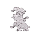 Elephant Cutting Dies Stencil DIY Scrapbooking Album Template Embossing Pap J0L1
