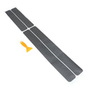 4Pcs Gray color car door sill scuff  pedal protect carbon fiber stickerSE